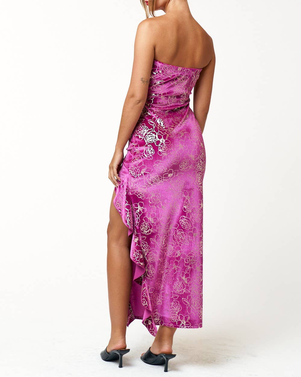 Magenta Floral Maxi Dress