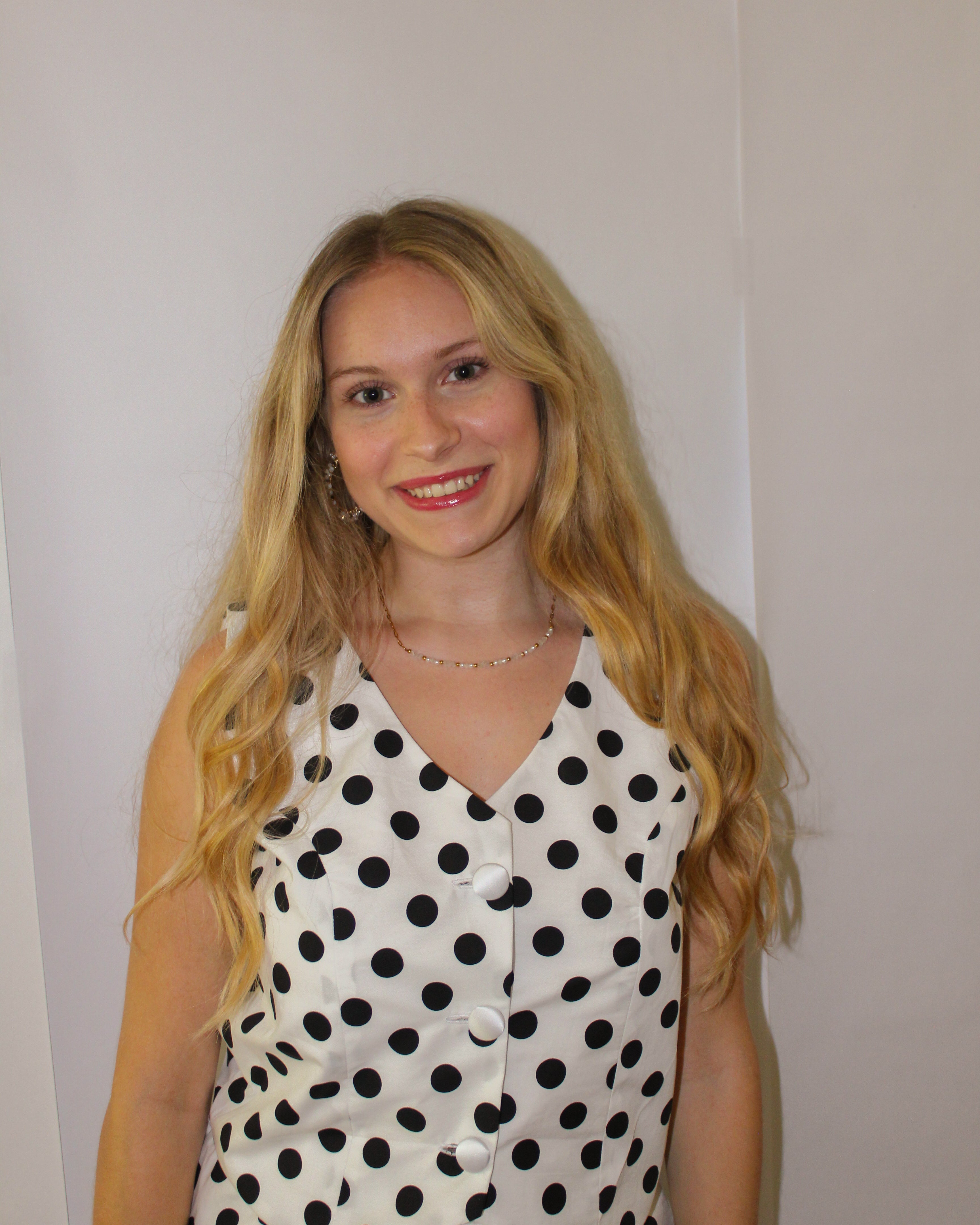 Annie Polka Dot Vest / White Black