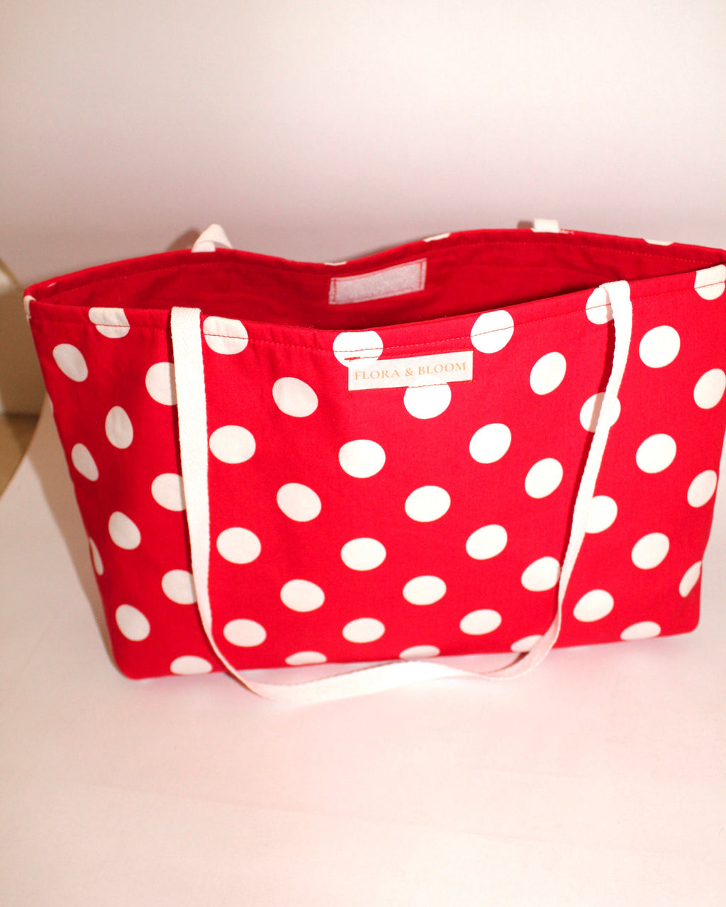 Red Polka Dot Tote Bag