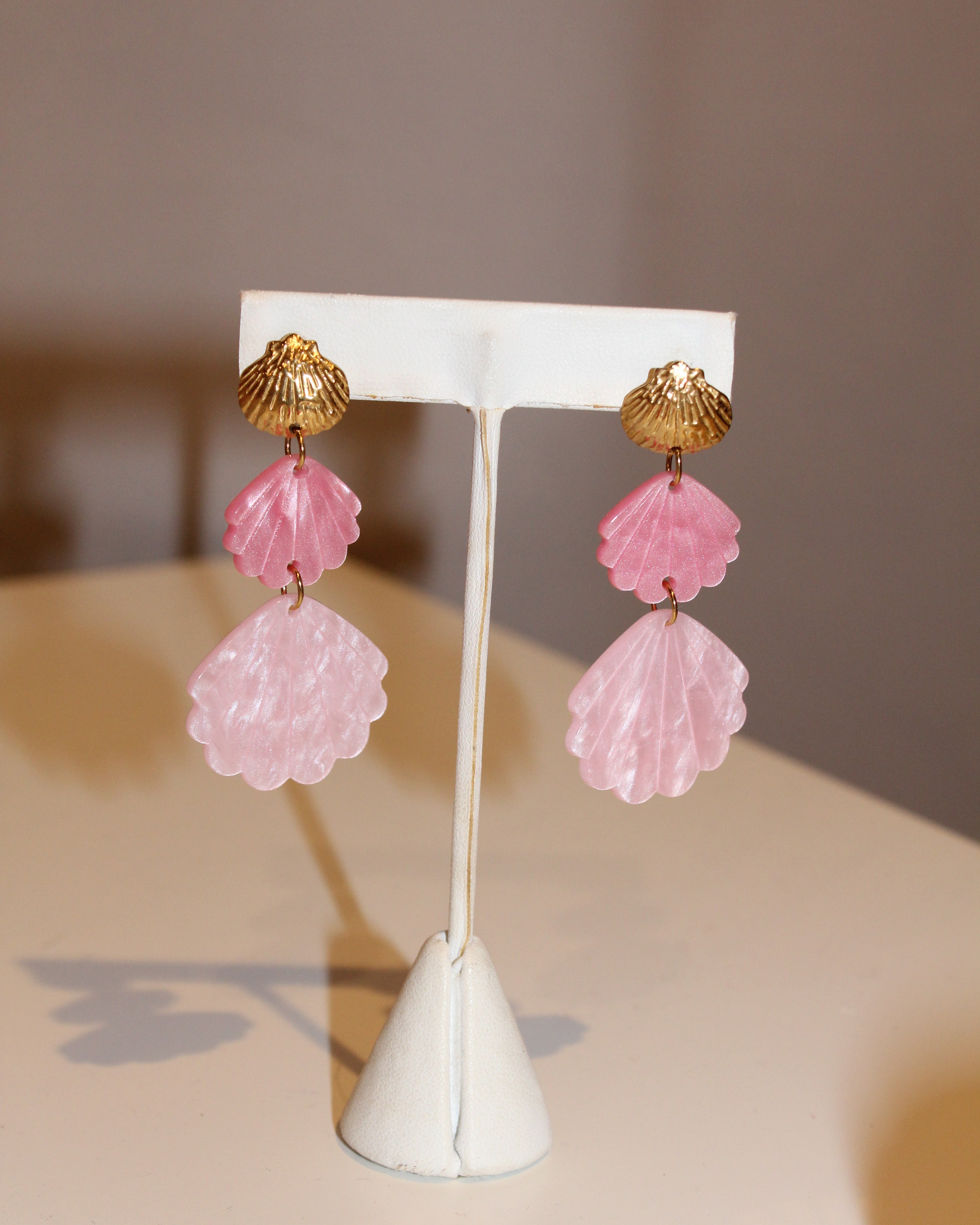 Triple Shell Earrings