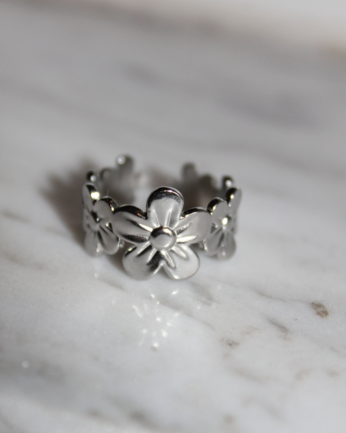Floral Adjustable Ring
