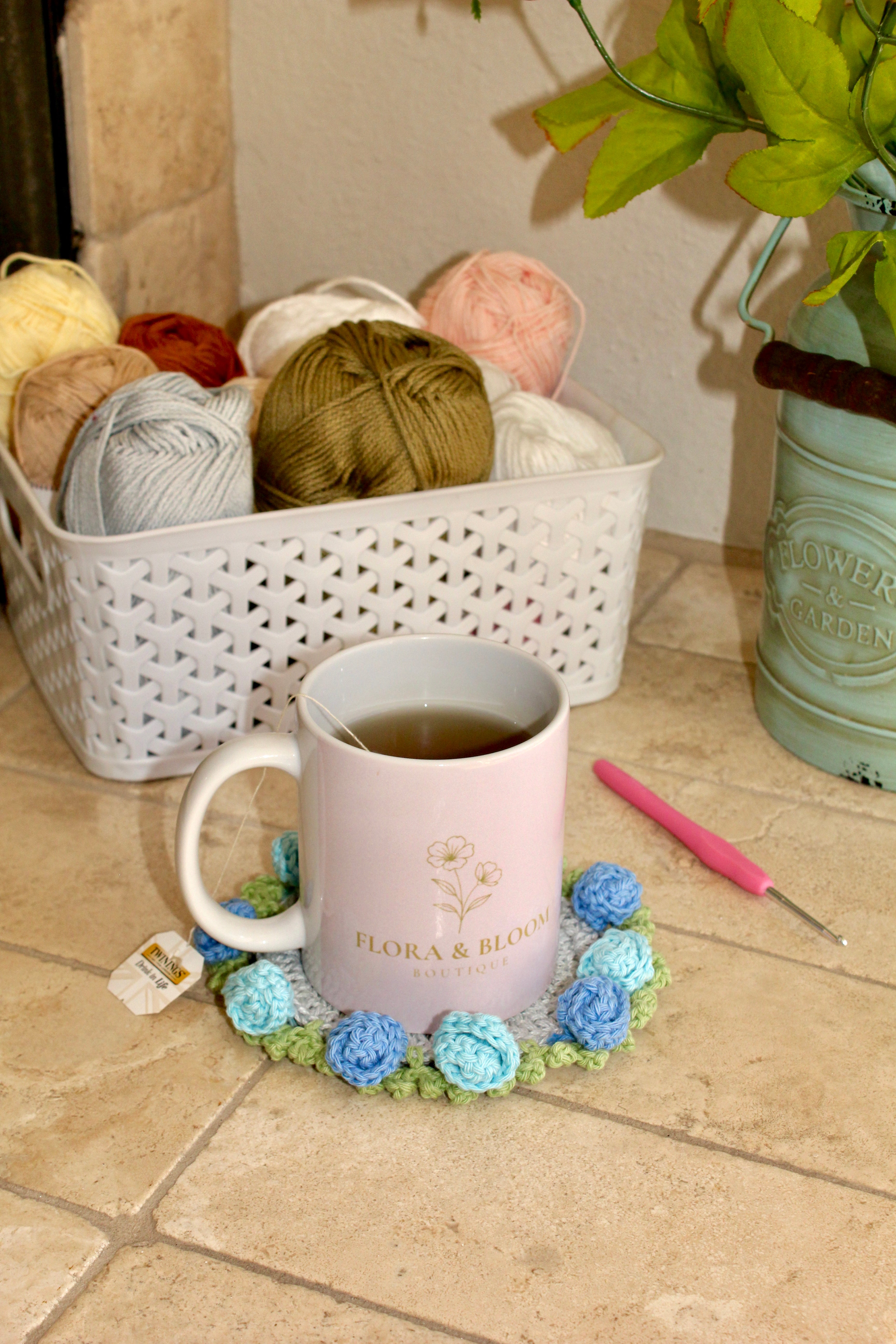 Coastal Bloom - Bouquet Coaster Set