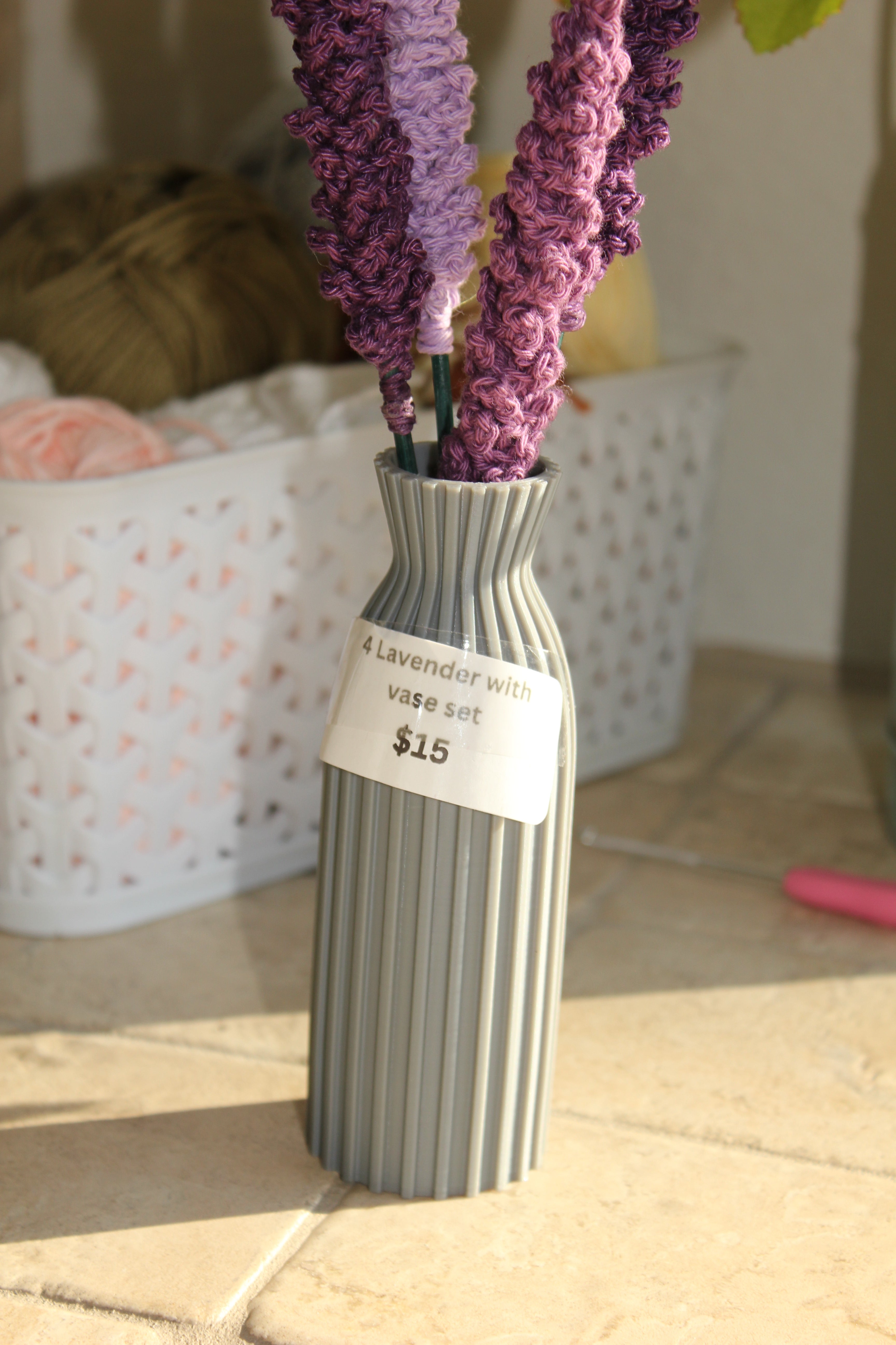 Lavender Haze - Grey Vase