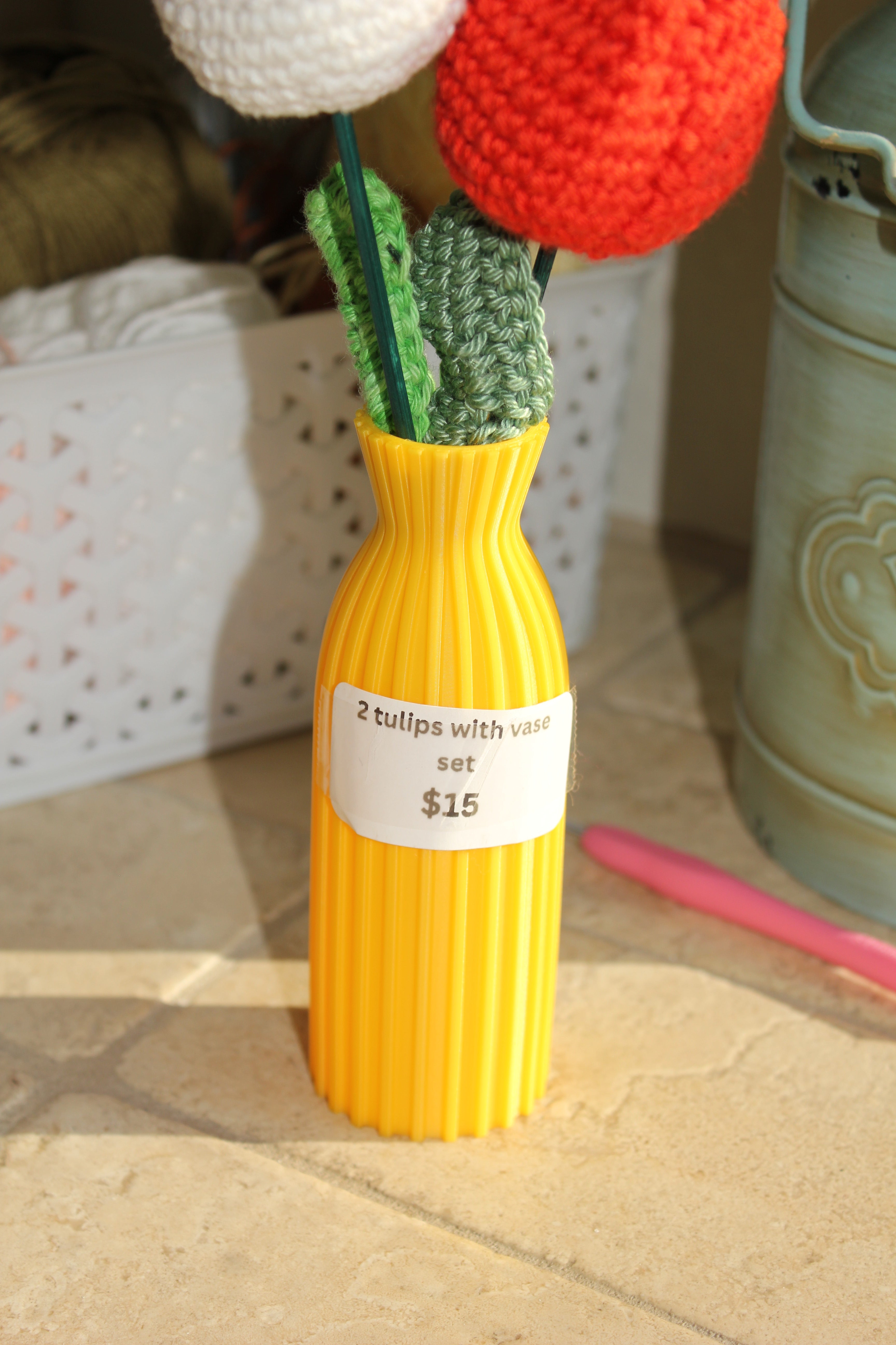 Tulip Daydream - Yellow Vase