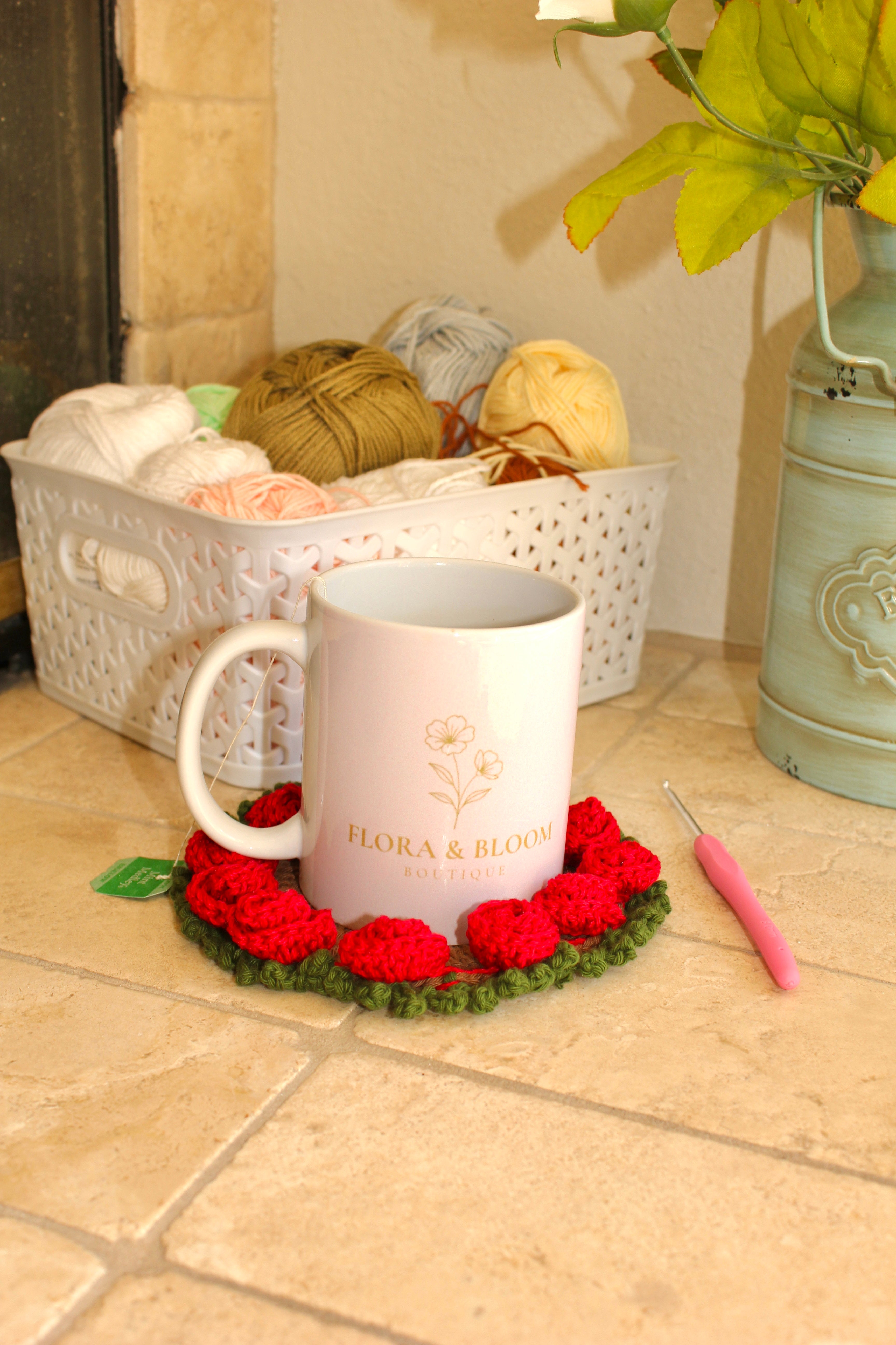 True Love - Bouquet Coaster Set