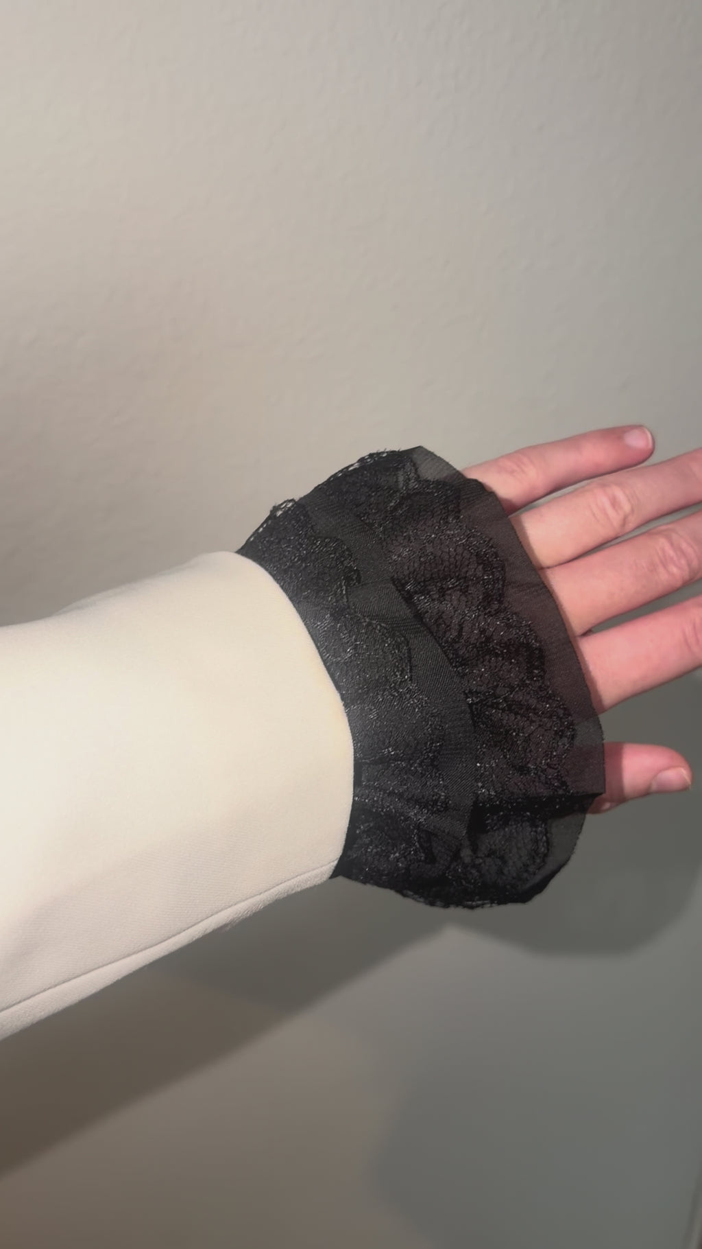 Black Lace Sleeve Cuffs