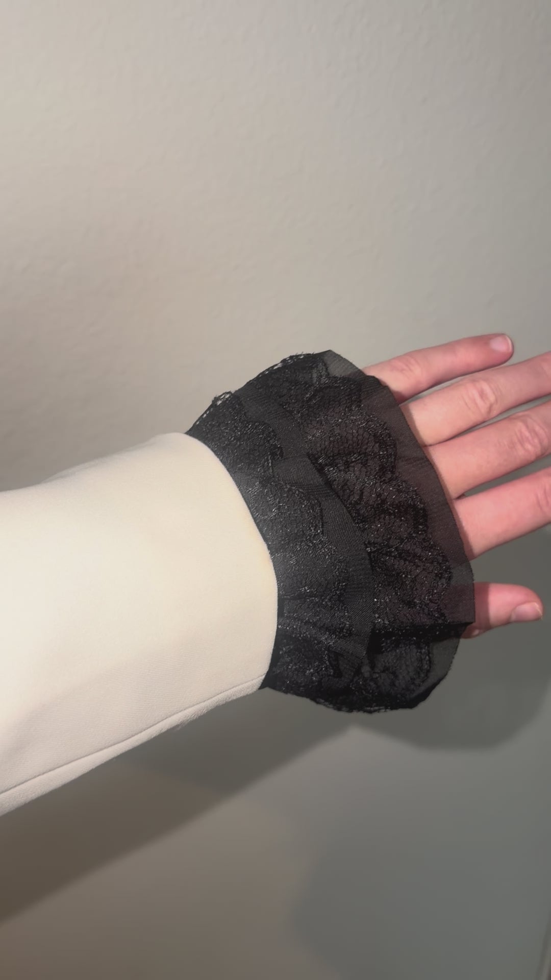 Black Lace Sleeve Cuffs