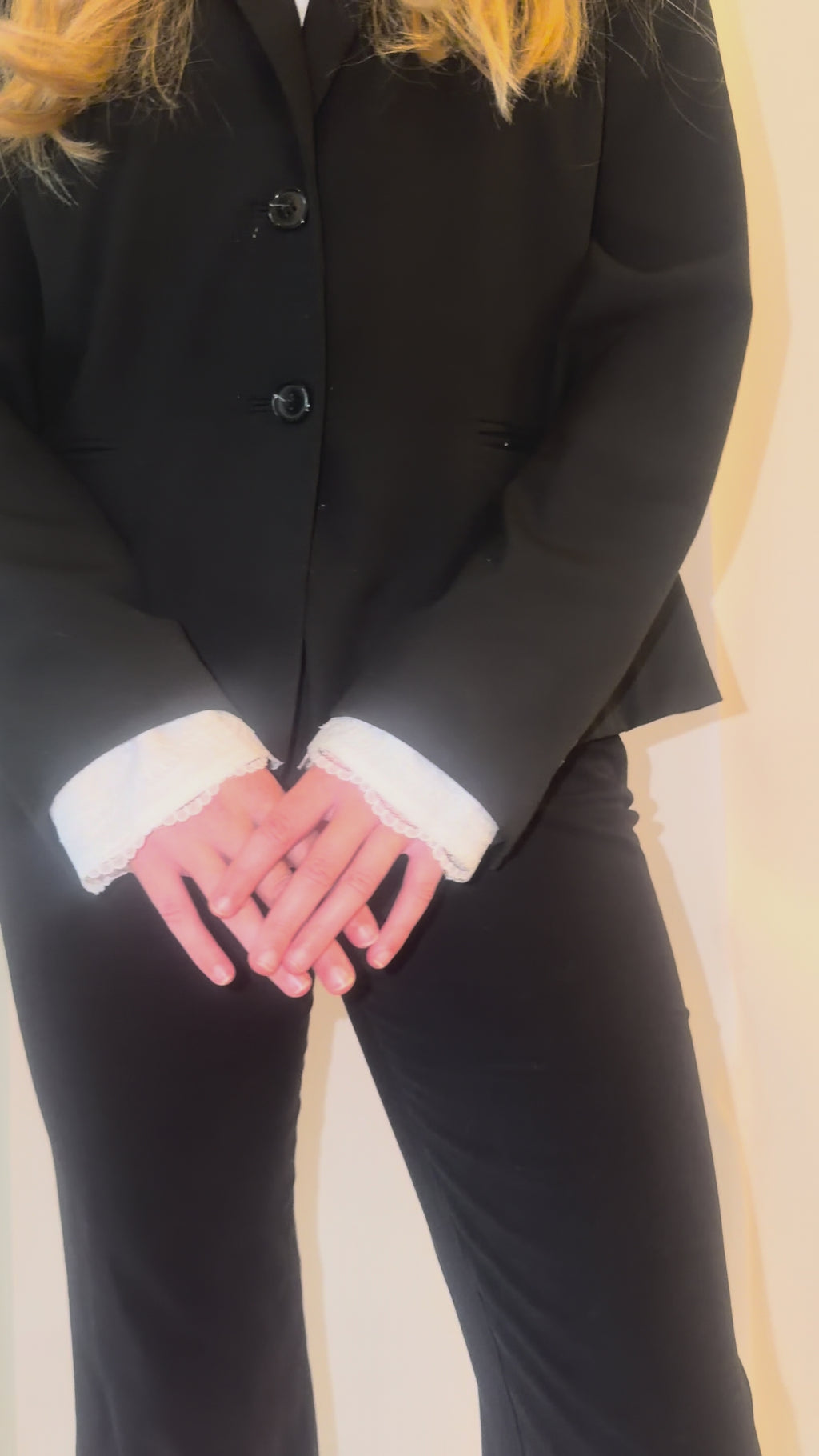 White Lace Sleeve Cuffs